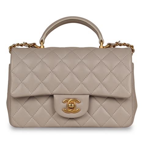 chanel mini classic flap top handle|Chanel mini flap bag rectangular.